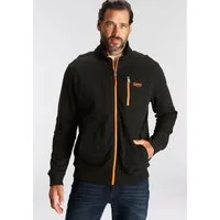 Man's World Sweatjacke mit kontrastfarbigem Reißverschluss