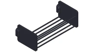 Giese Duschkorb schwarz/schwarz Version kurz, 11224-14 11224-14