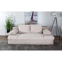 COLLECTION AB Schlafsofa Chicago, B: 200 cm, Liegefl. 146x200 cm, Bettfunktion, Bettkasten & 2 Armlehnenkissen, Federkern