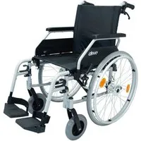 Drive Medical Rollstuhl Drive Medical Litec 2G Leichtgewichtrollstuhl 50 cm mit Trommelbremse, faltbar, mit Trommelbremse, Belastbarkeit 125 kg