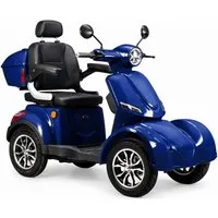 Homeline Elektromobil Elektromobil Seniorenmobil 25km/h 1000W 50km Reichweite Blei-Gel Blau