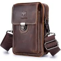 feinlux Umhängetasche Umhängetasche (Packung, Henkeltasche Handtasche Leder Tragetasche Aktentasche Tasche Vintage), für Herren Damen Jungen Freizeit Arbeit Business Schule Büro Reisen