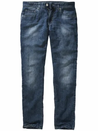 Mey & Edlich Herren Rooftop-Leinenjeans Blau 66 % Baumwolle, 34 % Leinen