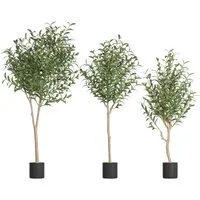 Kunstbaum Kunstpflanze Kunstpflanze Ficusbaum Olive Künstliche, FIVMEN, Höhe 150 cm, 120/150/180cm für Wohnzimmer Schlafzimmer Büro Deko
