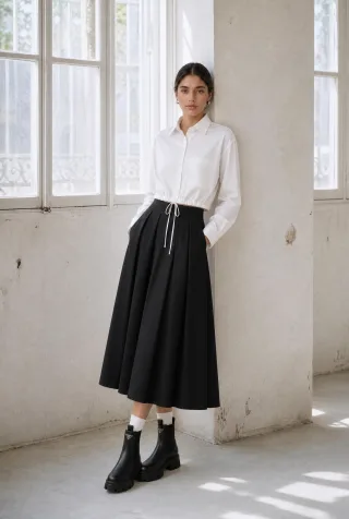 Jane Lushka - Carmen blouse technical jersey white - Gr. - XS