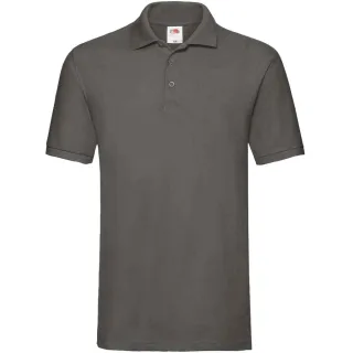Fruit of the Loom Herren Premium Baumwolle Pique Polo Shirt (Hellgrau)