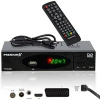 PremiumX FTA 530C Kabel Receiver DVB-C FullHD Digital USB SCART HDMI Kabel-Receiver