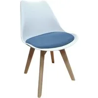 HTI-Living Esszimmerstuhl Stuhl Atlanta Webstoff (Stück, 1 St), Esszimmerstuhl Kunststoffschale Webstoffbezug Holzfüße