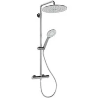 GarveeMore Brausegarnitur Duschsystem mit Thermostat 38℃ Duschset Regendusche Set