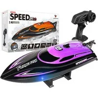 Insma RC-Boot (2,4 GHz Ferngesteuerte Schiffe Schnellboot), 4 Kanäle 25 km/h mit LED Licht