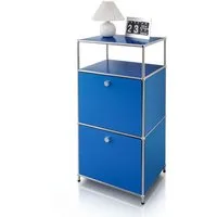 Floordirekt Mehrzweckregal Concept Epure MK-120, B50 × T40 × H100 cm, verschließbar Fächer, modular, Aufbewahrungsregal mit verchromtem Metallgestell, Design Regal