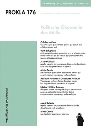 Politische Ökonomie des Mülls (PROKLA)