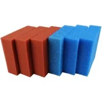 Koi Herdecke Teichfilter Ersatzschwamm Set für Oase Biotec 10 Teichfilter 3 x rot 3 x blau
