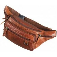 STILORD Bauchtasche "Robin" Premium Bauchtasche Herren Leder mit 6 Reißverschlussfächern