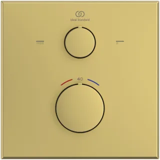 Ideal Standard Badethermostat UP Ceratherm C100 Rosette 157x157mm Brushed Gold, A8588A2 A8588A2
