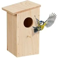 relaxdays Vogelhaus Aufklappbarer Nistkasten