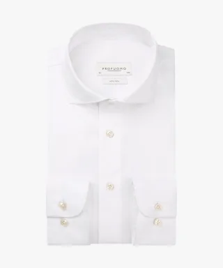 Profuomo - Weißes Two-Ply Twill Hemd weiß - Gr. - 45