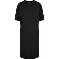 Build Your Brand Rundhalsshirt Damen Organic Oversized Slit T-Shirtkleid