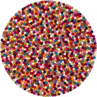 myfelt Wollteppich Lotte Filzkugelteppich, 100% reine Schurwolle