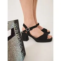 Tamaris WIDE FIT comfortFit aus Leder Blockabsatz Sandalette comfortFit