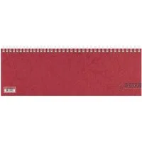 GLOCKEN Schreibtischkalender Querkalender 29,7x10cm 1 Woche auf 1 Seite rot Kalendarium 2027