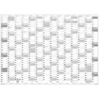 LYSCO Wandkalender XXL Wandplaner DIN A0 / DIN A1 2028 Classic2 Kalender gerollt, große Tageskästchen (Kalender werden gerollt versendet), Jahresplaner mit großem blattfüllendem Kalendarium