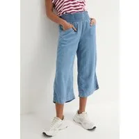 bonprix Culotte aus Lyocellstoff, weiter Schnitt, luftiges Design, Loose Fit Passform