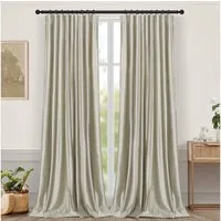 Sunicol Gardine Luxus Blickdicht, Samtvorhang, Thermo, Kräuselband Dekoschal, 2er Set, Verschiedene Aufhängeoptionen, Verdunkelungsvorhang, für Schlafzimmer