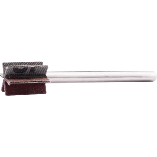 PFERD TOOLS Korund Fächerschleifer F Ø 15x20mm Schaft-Ø 6 mm Länge 60 mm Lamellen 6x2 Lamellen A150 - 44403251