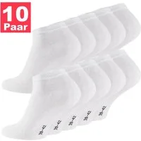 Reslad Sneakersocken Damen & Herren Sneaker Socken Kurz (10 x Paar) für Frauen & Männer (10-Paar) Sneakersocken Füßlinge Unisex