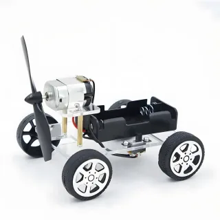 130 Brush Motor Creative Wind Powered Car Material Kit Students DIY Handmade Science Technology Small Production Experim