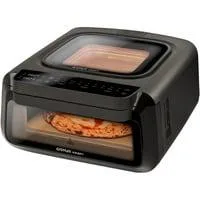 3-in-1 Pizzaofen Krispy schwarz, 2.100 Watt, für Pizza Ø 32cm, inkl. Pizzaschneider