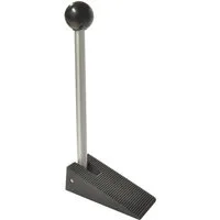 WAGNER design yourself Bodentürstopper Türkeil COMFORT - 105 x 49 x 240 mm, Feststellhebel aus Stahl, thermoplastischer Kautschuk, zum Unterschieben und Einklemmen, fixiert die Tür