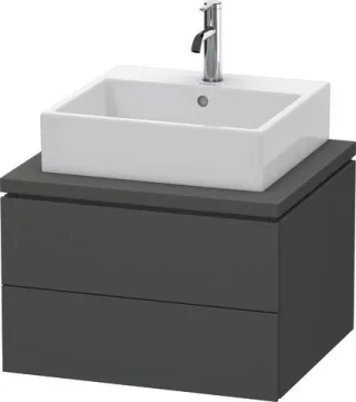 Duravit L-Cube Konsolenwaschtischunterbau wandhängend Graphit Matt 620x547x400 mm - LC581504949 LC581504949