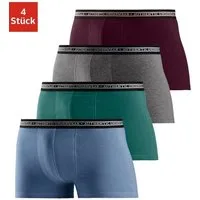 AUTHENTIC LE JOGGER Boxer Boxershorts für Herren (Packung, 4-St), schwarzer Webbund mit Logoschriftzug