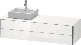 Duravit XSquare Konsolenwaschtischunterbau wandhängend Weiß Hochglanz 1600x548x400 mm - XS4914L8585 XS4914L8585