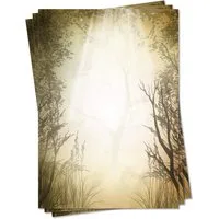 LYSCO Briefpapier Motivpapier wunderschöne Natur DIN A4, gut beschreibbar, natürliche Atmosphäre, für alle Drucker geeignet.