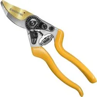 GRÜNTEK Gartenschere Premium Bypass-schere Z-25, Geschmiedet, Titan beschichtete SK5 Klinge, Rebschere Ergonomisch 215 mm, Bypass Rosenschere Antihaftbeschichtet