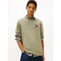 Tommy Jeans T-Shirt TJM SLIM FIT ESSENTIAL FLAG mit Rundhalsausschnitt