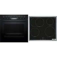 HND615LS67 Serie 6, Herdset schwarz