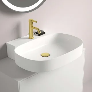 Ideal Standard Linda-X Waschtisch T439301 1 Hahnloch, ohne Überlauf, 600 x 500 x 135 mm, weiß