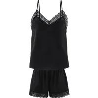Erwin Müller Pyjama Damen-Shorty Satin Uni