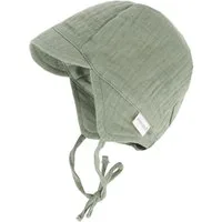 MAXIMO Schirmmütze GOTS BABY-Schildmütze Musselin, Band, Futter, UV (1-St) Musselin