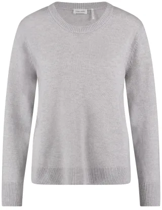 GERRY WEBER Collection - PULLOVER 1/1 ARM silver grey melange - Gr. - 40