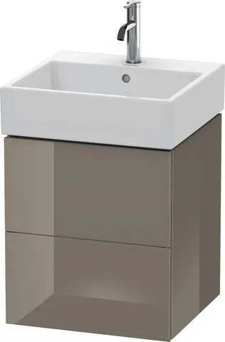 Duravit L-Cube Waschtischunterbau wandhängend Flanell Grau Hochglanz 484x459x544 mm - LC627408989 LC627408989