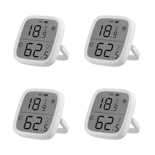4Pcs SONOFF SNZB-02D LCD Smart Temperature Humidity Sensor APP Control Real-time Monitoring Work with ZB Bridge-P/ ZB Do