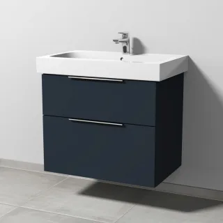 Sanipa 3way Waschtischunterbau zu Geberit iCon Waschtisch mit 2 Auszügen, Marine-Matt UP6511R