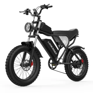 LOOKROAD L20 Electric Bike, 48V 20Ah Battery, 1500W Motor, Recommended Top Speed 25KM/H, Speed Sensor, HydraulicDisc Bra