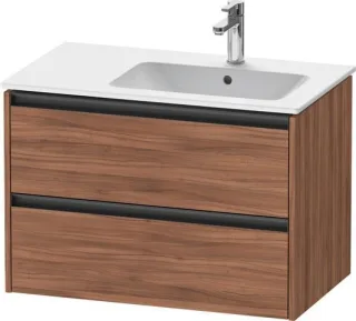 Duravit Ketho.2 Waschtischunterbau wandhängend Nussbaum Matt 810x480x549 mm - K25268079790000 K25268079790000