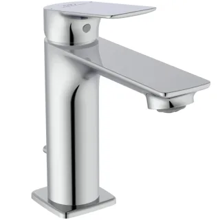 Ideal Standard Waschtisch-Armatur H100 CeralifeC Ausladung 110mm mit Ablaufgarnitur Chrom, BE116AA BE116AA
